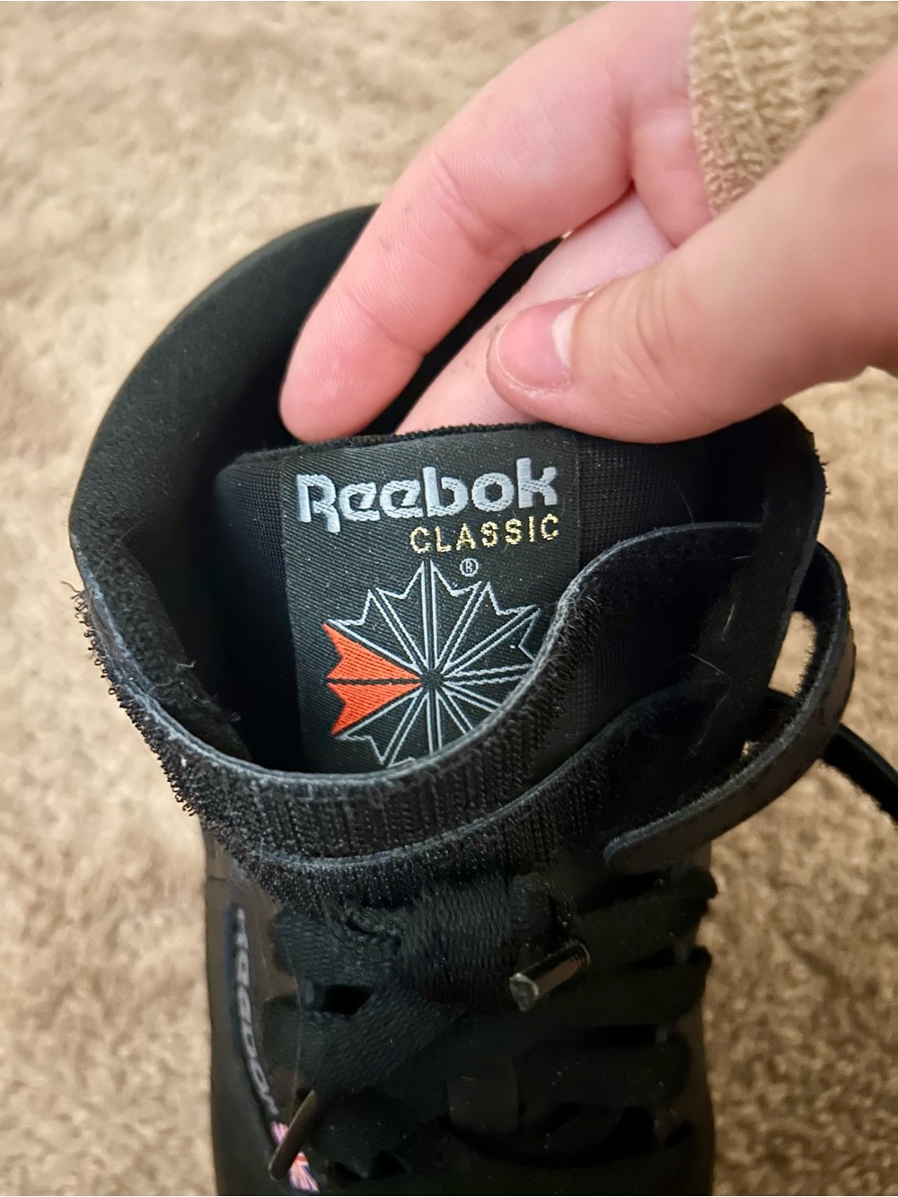 Reebok Classic Black High-Top Sneakers - Picture 3 of 4